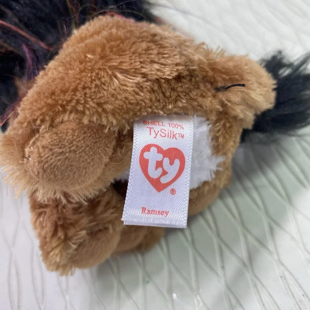 Ty Beanie‎ Boos Ramsey Unicorn Lion Bean Bag Plush Stuffed Animal Soft Toy 6